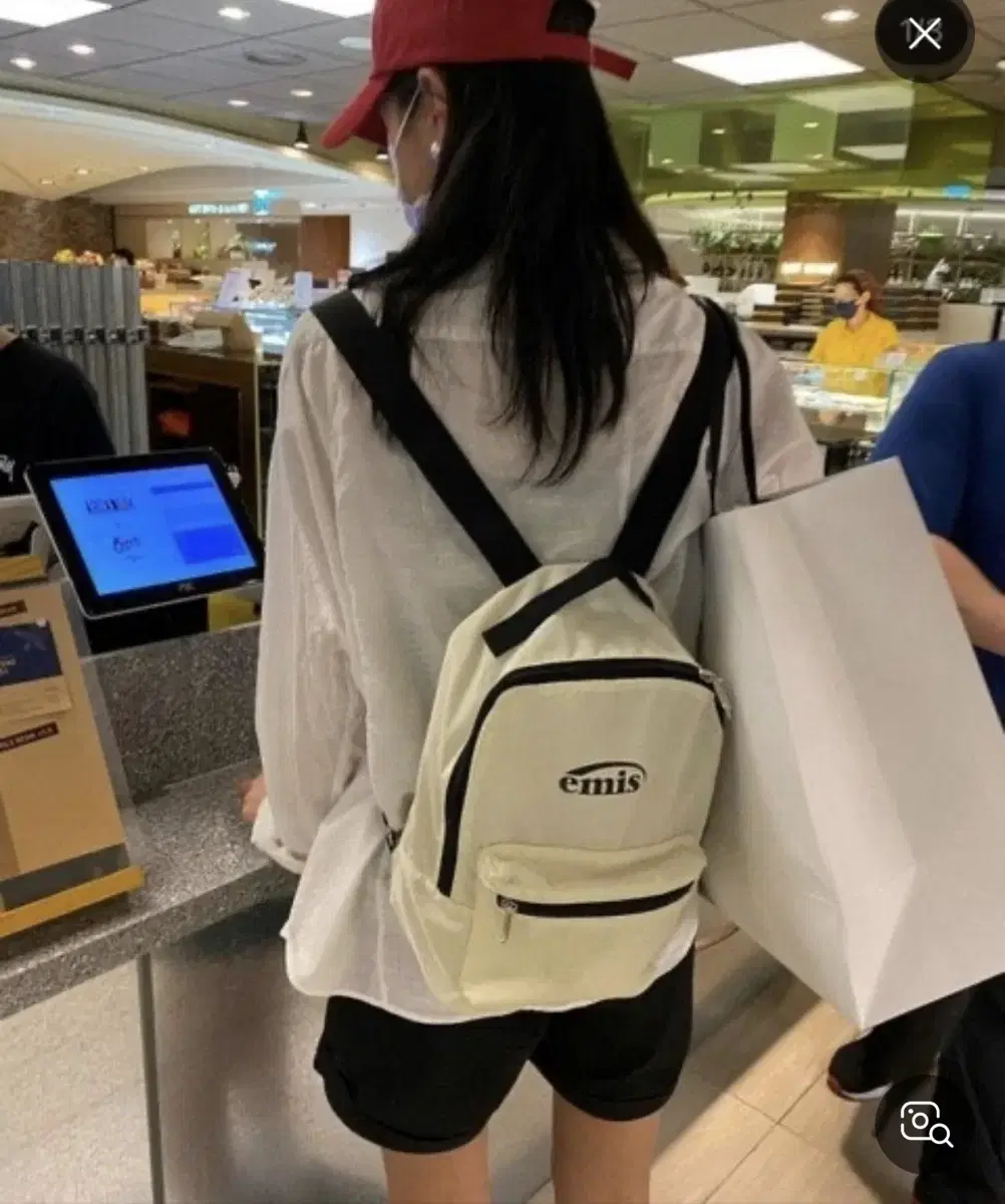 EMIS | 이미스 Emis Shirring Backpack Blue on Bunjang Global EMIS | 이미스 Emis Shirring Backpack Blue on Bunjang Global